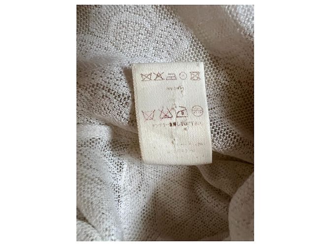 Top de encaje Louis Vuitton crema - vista 9
