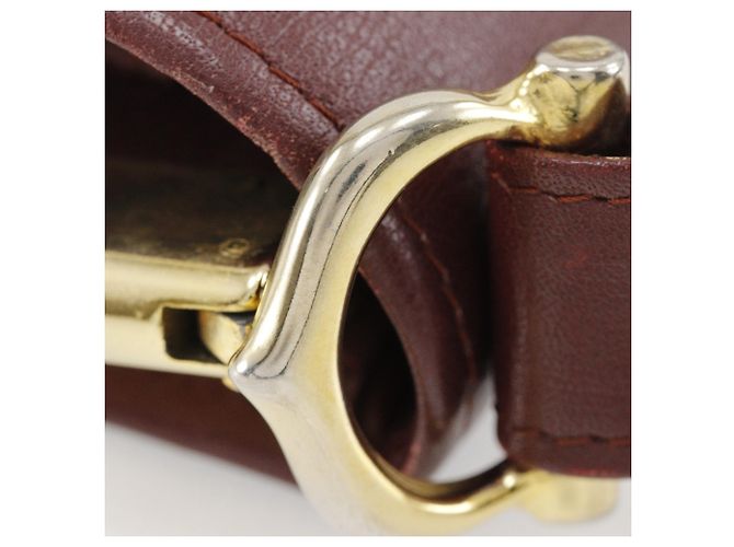 Borsa a spalla Cartier Must Line Bordò - vista 10