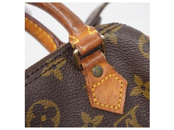 Borsa a mano Speedy Monogram Louis Vuitton Marrone Monogramma - vista 10