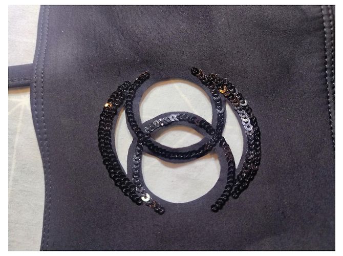 Costume da bagno intero Chanel nero - vista 3