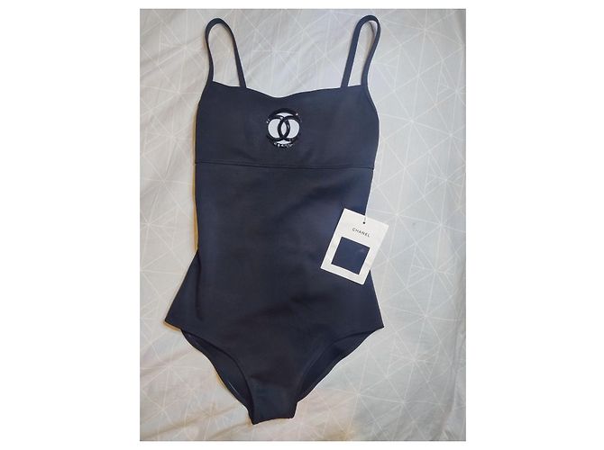 Costume da bagno intero Chanel nero - vista 4