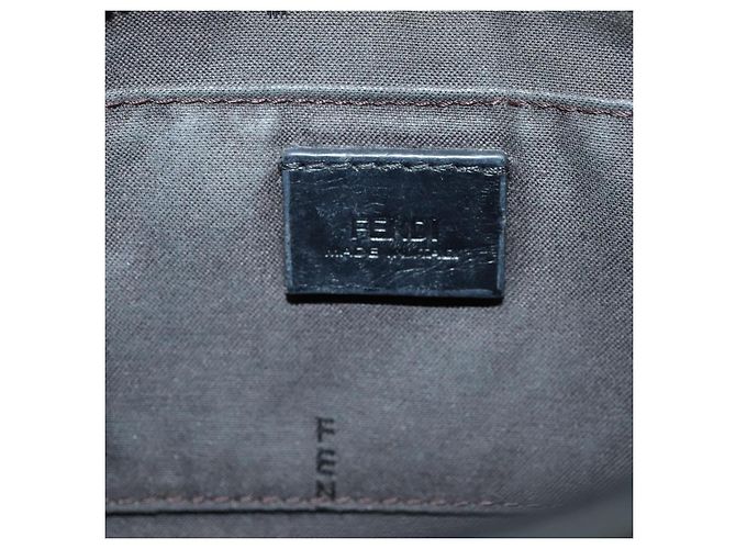 Borsa a Spalla FENDI in Pelle Blu Navy Auth 80189 - vista 15