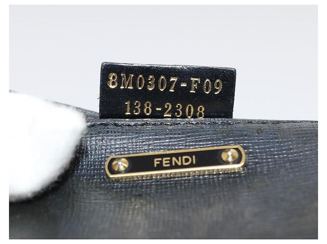 Borsa a Spalla FENDI in Pelle Blu Navy Auth 80189 - vista 20