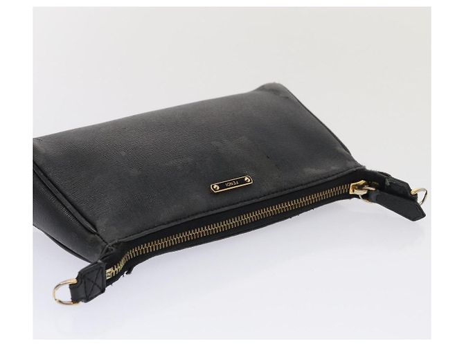 Borsa a Spalla FENDI in Pelle Blu Navy Auth 80189 - vista 6