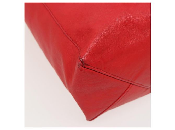 Céline Borsa Tote in pelle rossa CELINE Auth bs15628 Rosso - vista 11