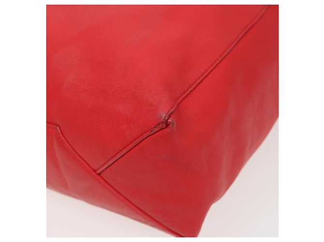 Céline Borsa Tote in pelle rossa CELINE Auth bs15628 Rosso - vista 12
