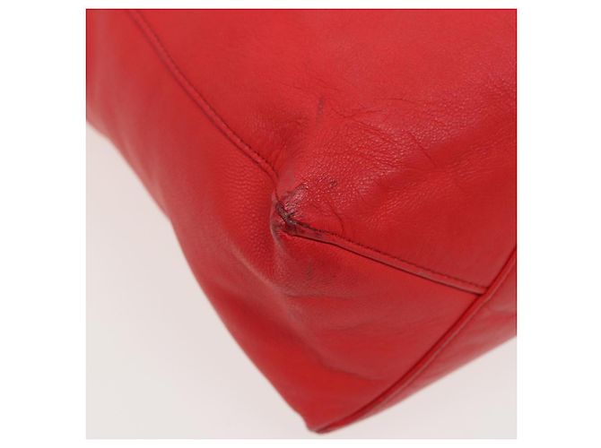 Céline Borsa Tote in pelle rossa CELINE Auth bs15628 Rosso - vista 13