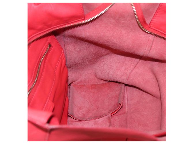 Céline Borsa Tote in pelle rossa CELINE Auth bs15628 Rosso - vista 18