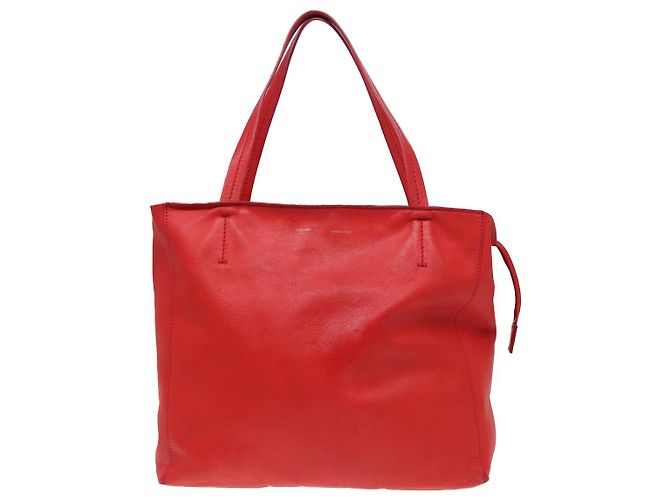 Céline Borsa Tote in pelle rossa CELINE Auth bs15628 Rosso - vista 2