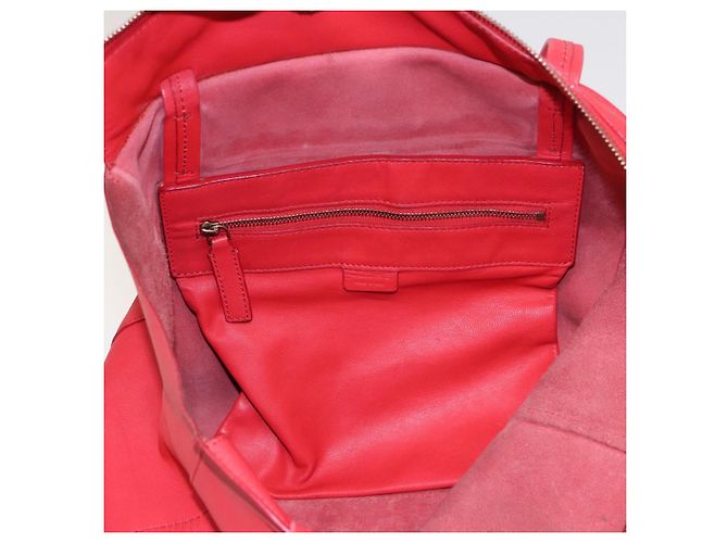 Céline Borsa Tote in pelle rossa CELINE Auth bs15628 Rosso - vista 20