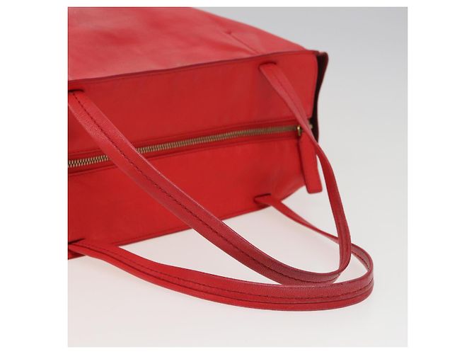 Céline Borsa Tote in pelle rossa CELINE Auth bs15628 Rosso - vista 7