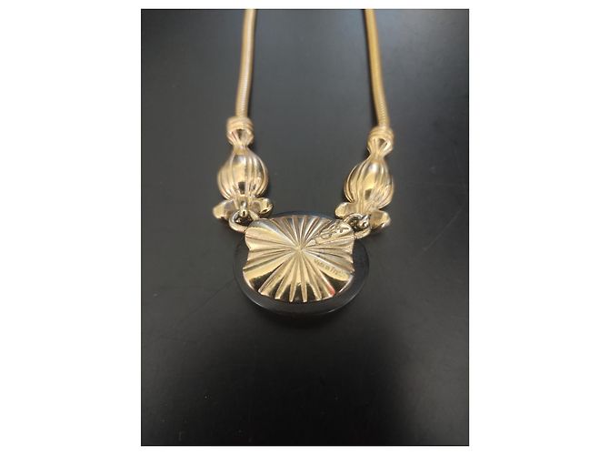 Collana Yves Saint Laurent a Serpente Rosa Legno e Cristalli - vista 6