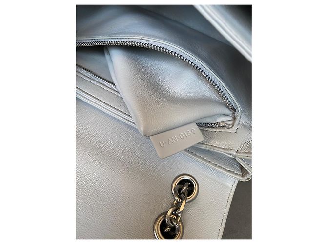 Céline Medium C Bag in pelle grigia Grigio - vista 14