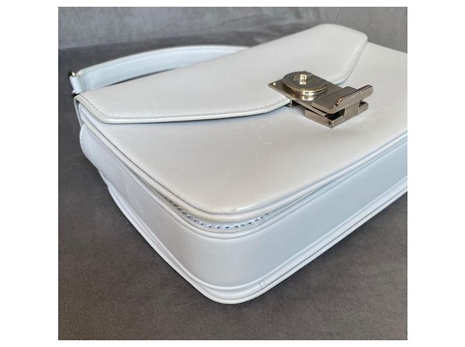 Céline Medium C Bag in pelle grigia Grigio - vista 8
