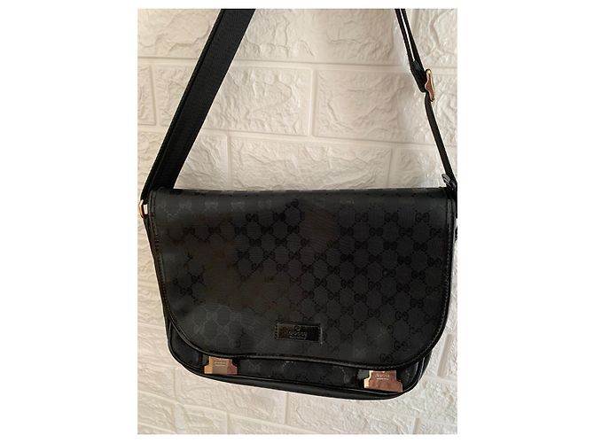 Marmont Cartella Gucci in pelle nera Nero - vista 2
