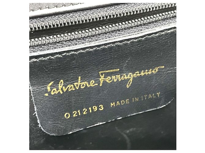 Borsa a Spalla Gancini di Salvatore Ferragamo Nero - vista 11