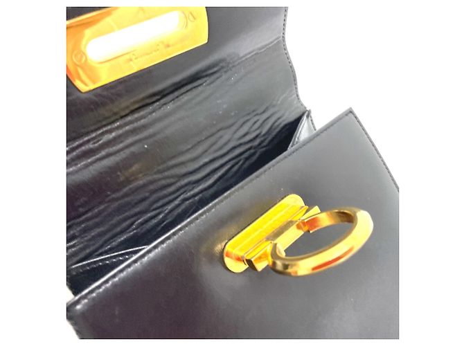Borsa a Spalla Gancini di Salvatore Ferragamo Nero - vista 9