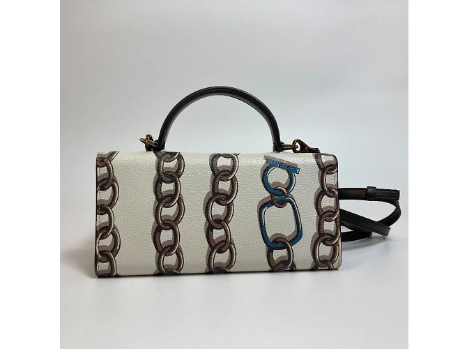 Borsa a Spalla 2WAY Salvatore Ferragamo Bianco - vista 2