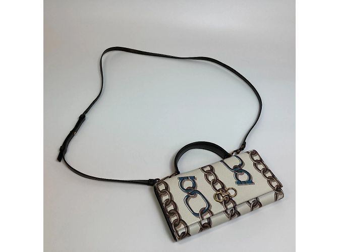 Borsa a Spalla 2WAY Salvatore Ferragamo Bianco - vista 3