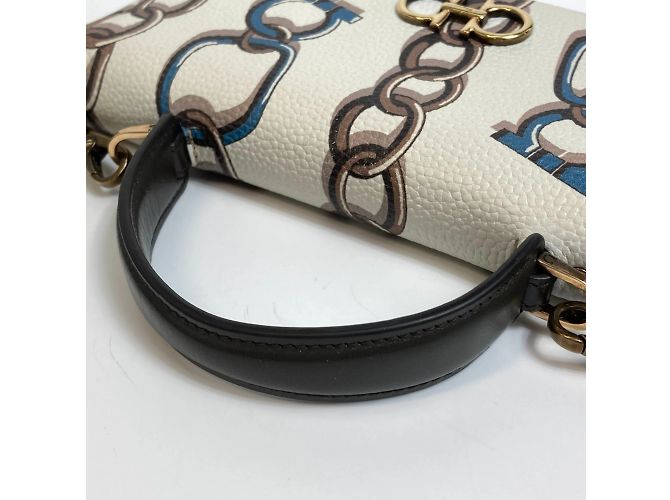 Borsa a Spalla 2WAY Salvatore Ferragamo Bianco - vista 6