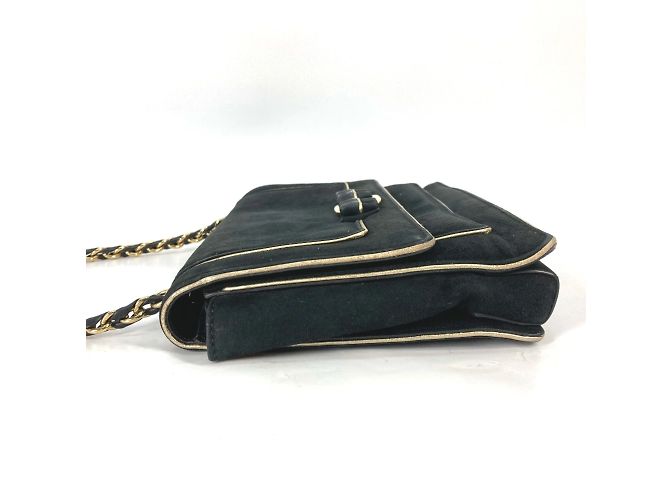 Borsa a spalla in pelle nera Salvatore Ferragamo Nero - vista 3