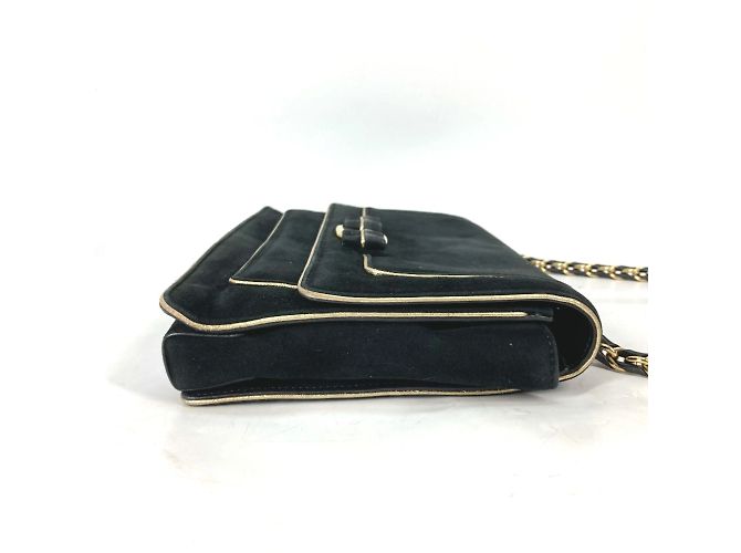 Borsa a spalla in pelle nera Salvatore Ferragamo Nero - vista 4