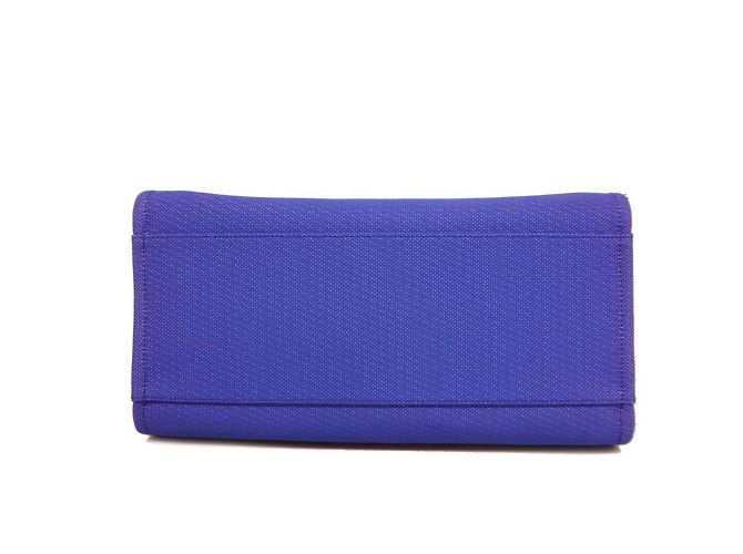 Borsa a mano Chanel Deauville Blu - vista 3