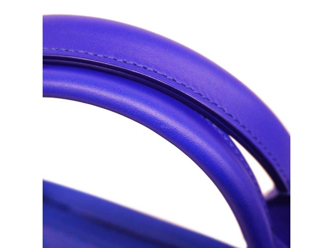 Borsa a mano Chanel Deauville Blu - vista 6