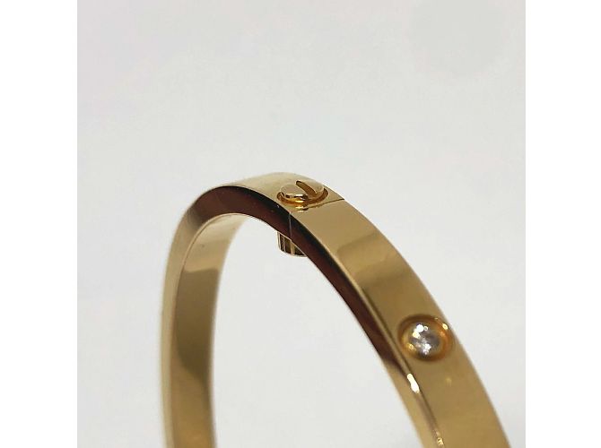 Bracciale in Oro Cartier 10P completamente in diamanti D'oro - vista 4