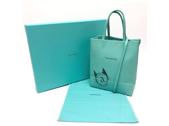 Borsa a spalla 2WAY Cat Street di Tiffany & Co. Blu - vista 15