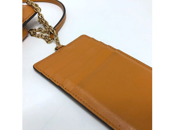 Borsa a spalla in pelle arancione Salvatore Ferragamo - vista 11