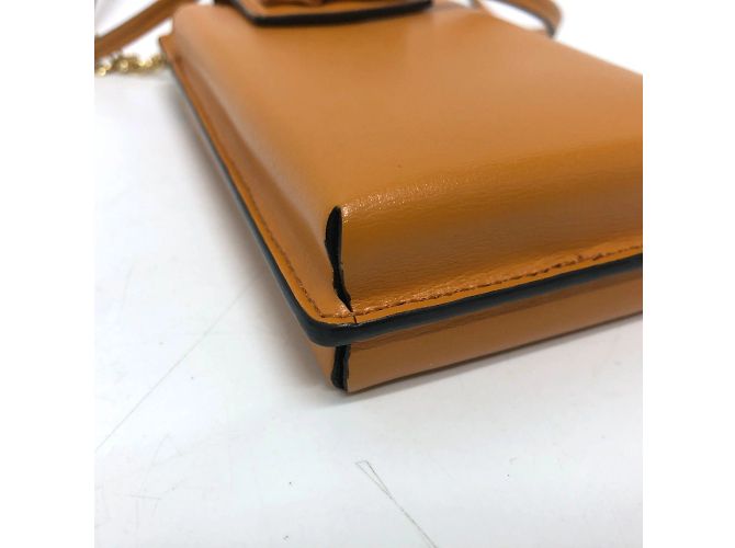 Borsa a spalla in pelle arancione Salvatore Ferragamo - vista 5