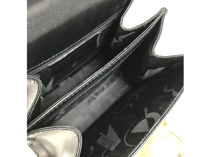 Borsa a spalla in pelle nera Salvatore Ferragamo Nero - vista 13