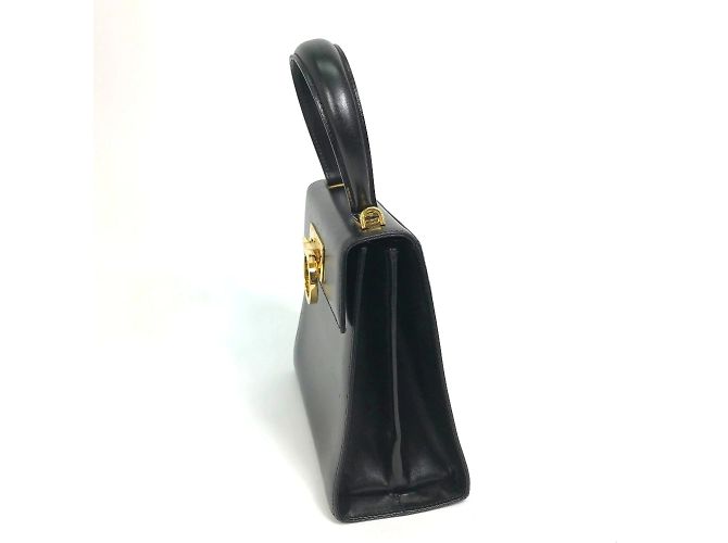 Borsa a spalla in pelle nera Salvatore Ferragamo Nero - vista 3