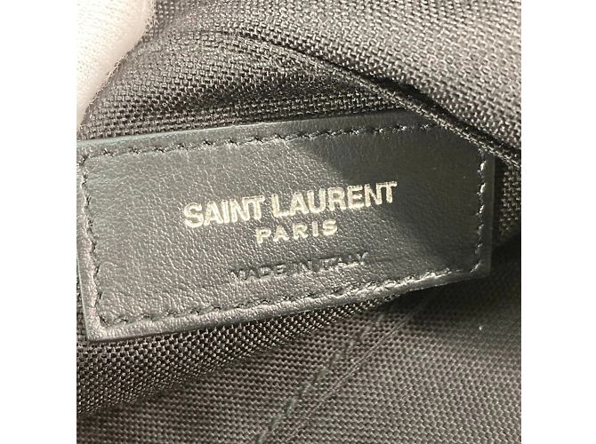Borsa a spalla in pelle nera Saint Laurent Nero - vista 14