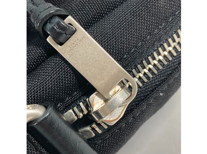 Borsa a spalla in pelle nera Saint Laurent Nero - vista 9