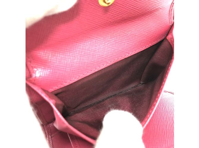 Billetera Trifold Prada 1MH840 en Rosa Peonía - vista 11