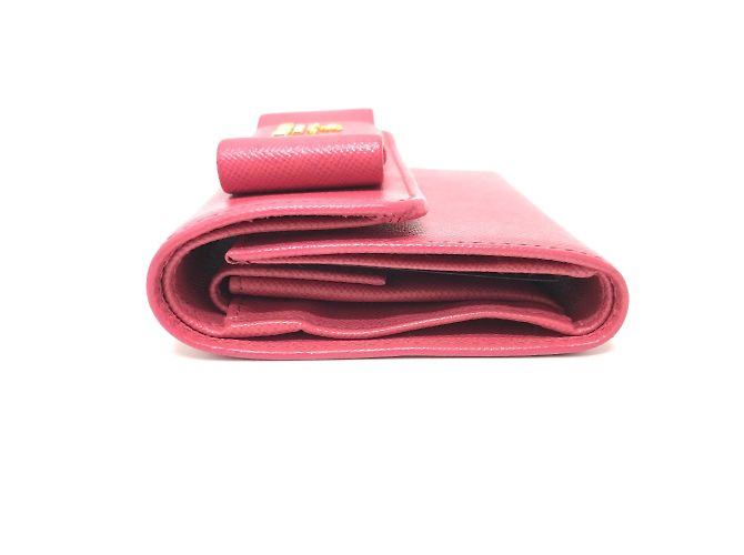 Billetera Trifold Prada 1MH840 en Rosa Peonía - vista 4