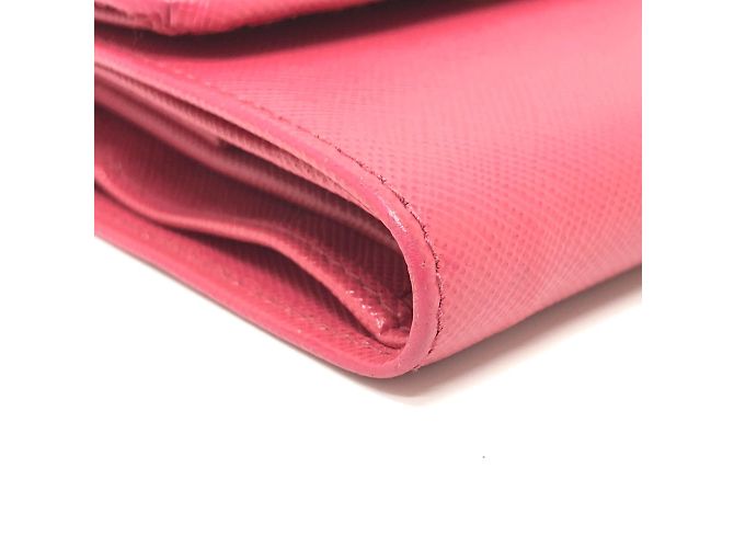 Billetera Trifold Prada 1MH840 en Rosa Peonía - vista 5