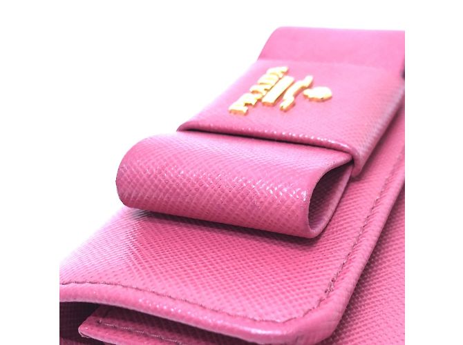 Billetera Trifold Prada 1MH840 en Rosa Peonía - vista 6