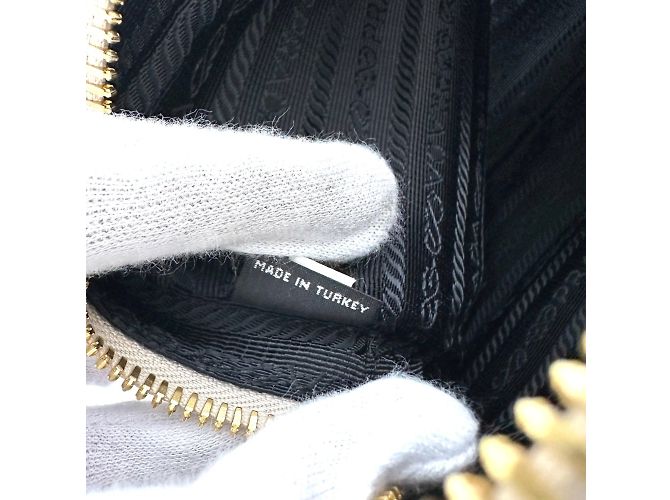 Double Borsa a spalla in pelle bianca Prada Bianco - vista 12