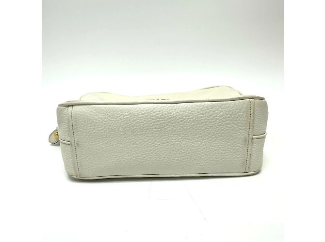 Double Borsa a spalla in pelle bianca Prada Bianco - vista 3