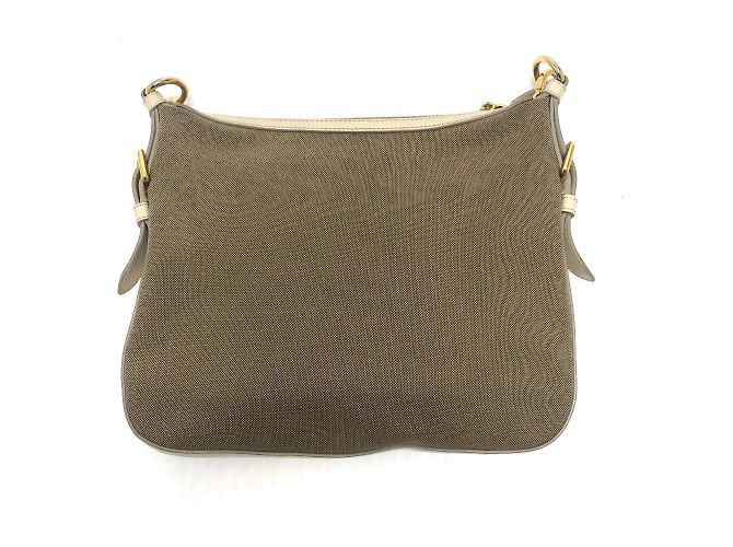 Borsa a spalla con logo Prada BT0706 Beige - vista 2