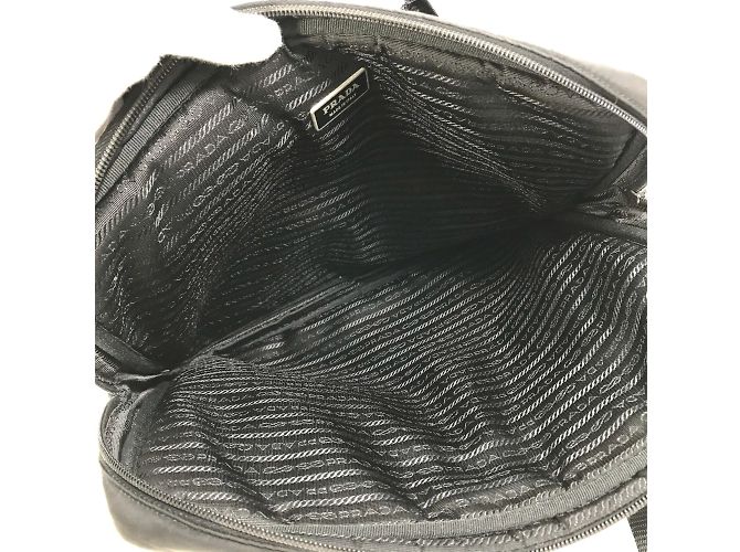 Borsa a tracolla nera in tessuto Prada Nero - vista 16