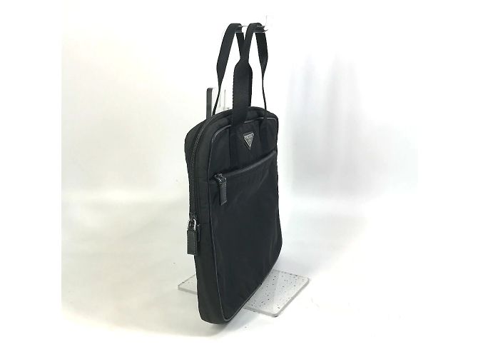 Borsa a tracolla nera in tessuto Prada Nero - vista 3