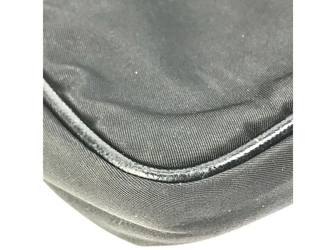 Borsa a tracolla nera in tessuto Prada Nero - vista 5