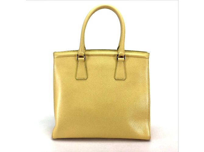 Bolsa de couro amarelo Prada B2411M - vista 2