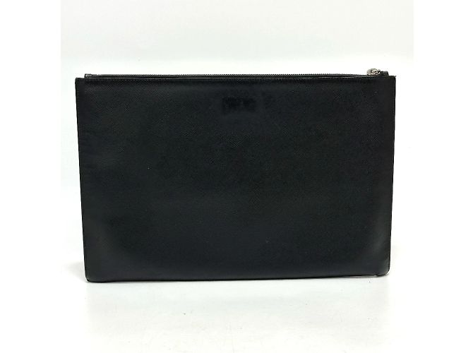 Clutch in pelle nera Prada Nero - vista 2