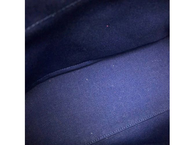 Borsa in pelle blu Saint Laurent - vista 7