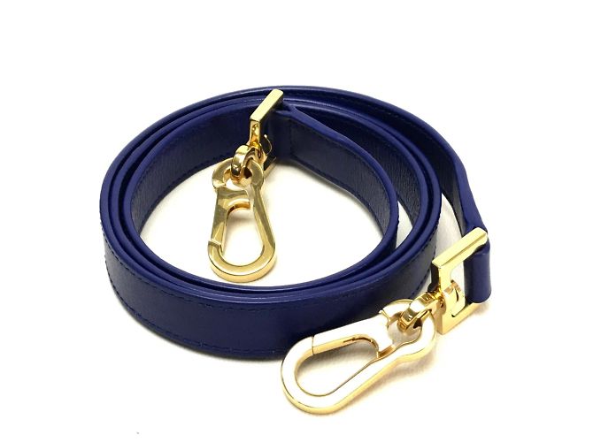 Borsa in pelle blu Saint Laurent - vista 8